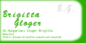brigitta gloger business card